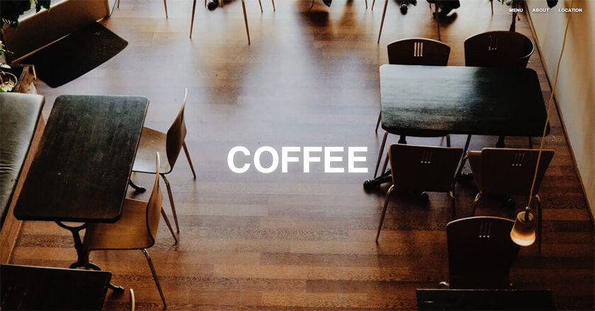 COFFEE | ストアサイト（カフェ）/ パララックス